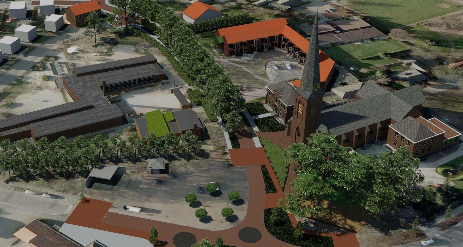 Bovenperspectief kulturhus ontwerpfase