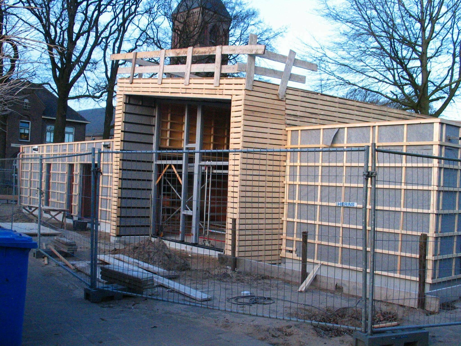 Opbouw buitenwanden kulturhus